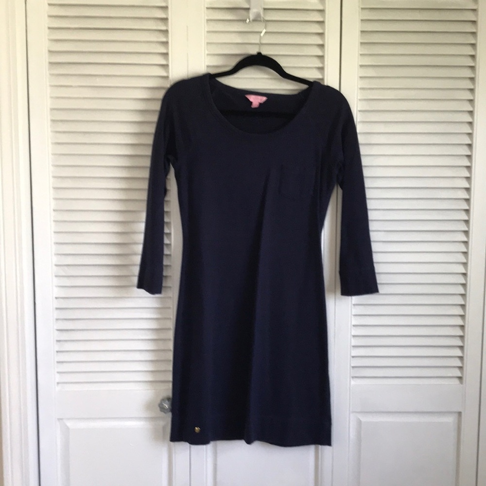 Lilly Pulitzer Navy Cotton Dress